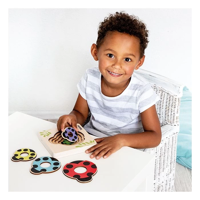 Beleduc Houten Lagenpuzzel Lieveheersbeestje 3 Beleduc Houten Lagenpuzzel Lieveheersbeestje