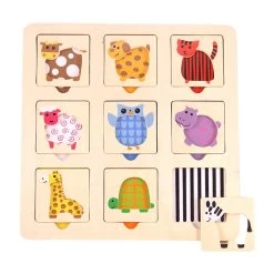 Merkloos Dieren Patroon Puzzel