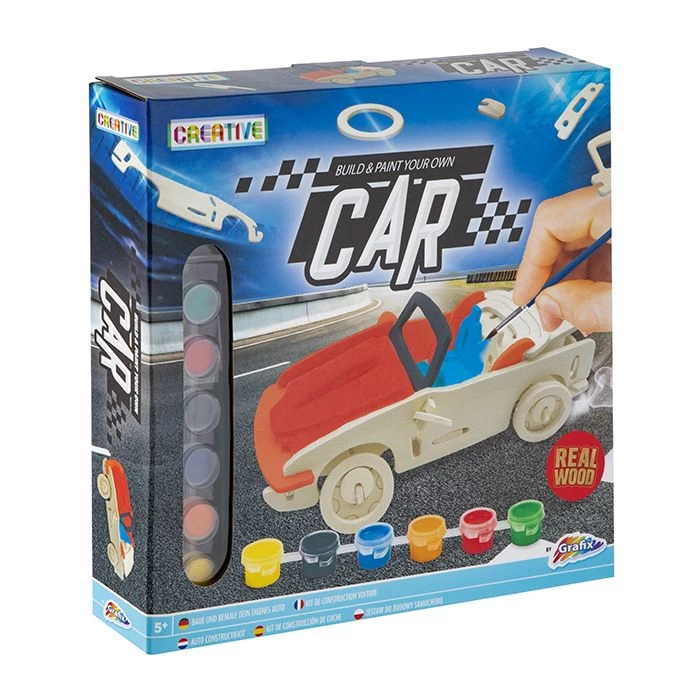 Merkloos Houten Knutselset Helicopter / Auto 3 Merkloos Houten Knutselset Helicopter / Auto