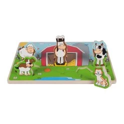 Beleduc Houten Puzzel Funny Friends Boerderij