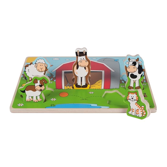 Beleduc Houten Puzzel Funny Friends Boerderij 3 Beleduc Houten Puzzel Funny Friends Boerderij