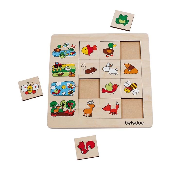 Beleduc Houten Sorteerpuzzel Leefomgeving 2 Beleduc Houten Sorteerpuzzel Leefomgeving