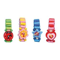 Merkloos Houten Speelgoed Horloge