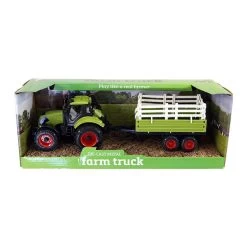 Merkloos Tractor Met Aanhanger