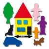 Merkloos Plakfiguren Huisje Boompje Beestje -Speelgoedwinkel 119119 kopieren 1