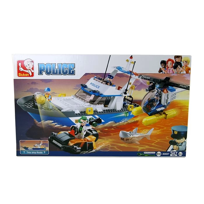 Sluban Politieboot Set 3 Sluban Politieboot Set