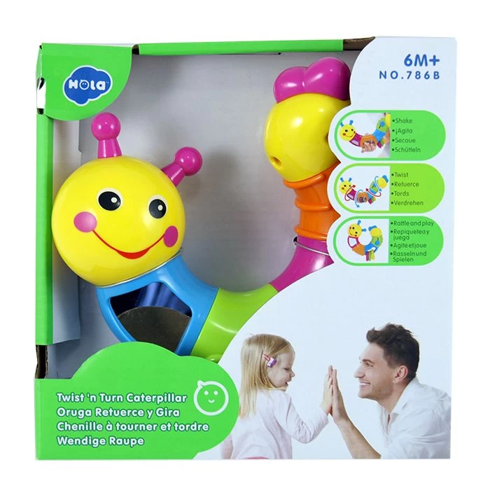 Merkloos Baby Ratelworm 3 Merkloos Baby Ratelworm