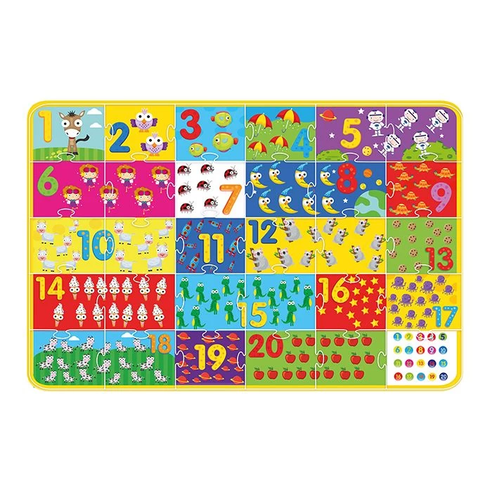 Merkloos Grote Cijfer Vloerpuzzel 3 Merkloos Grote Cijfer Vloerpuzzel