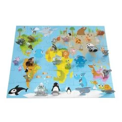 Merkloos 3D Wereldpuzzel