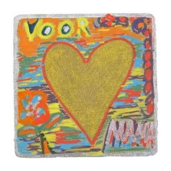 Merkloos Knutsel Onderzetter Vierkant Van Hout