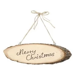 Merkloos Deurschild Boomschijf