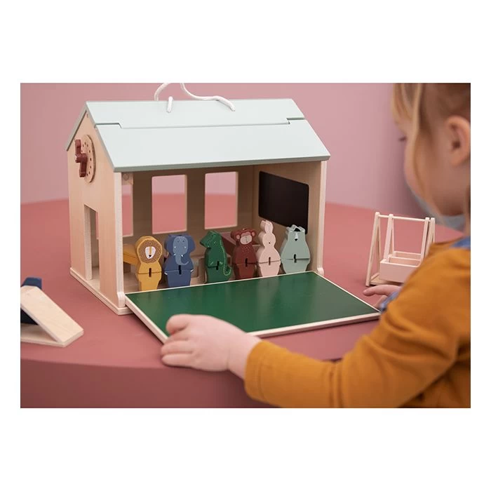 Trixie Houten Speelgoed School Met Inhoud 3 Trixie Houten Speelgoed School Met Inhoud