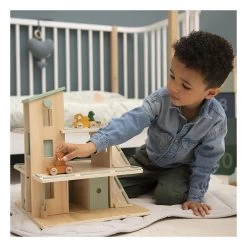 Trixie Houten Speelgoed Garage Met Inhoud