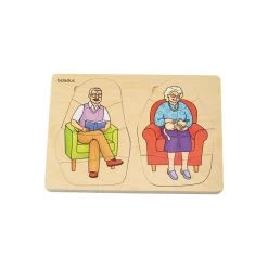 Beleduc Houten Lagen Puzzel Opa & Oma