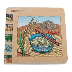 Beleduc Houten Lagen Puzzel Rijst