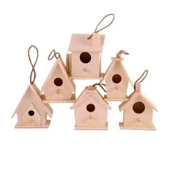 Merkloos Knutsel Vogelhuisje Deco Van Hout