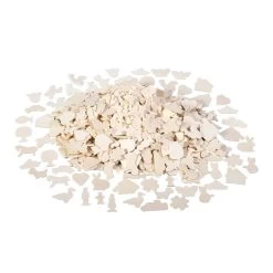 Merkloos Knutsel Figuren Set Van Hout