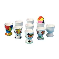 Merkloos Knutsel Eierdopje Van Porselein