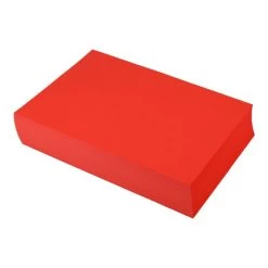 Merkloos Gekleurd Papier Rood 120 Gr 21x29,5 Cm