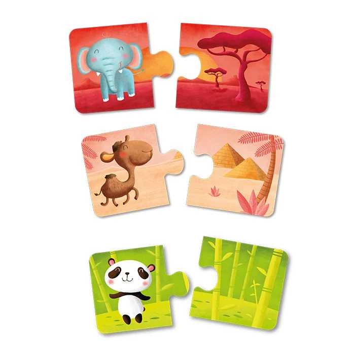 Puzzel Waar Wonen Dieren? 3 Puzzel Waar Wonen Dieren?