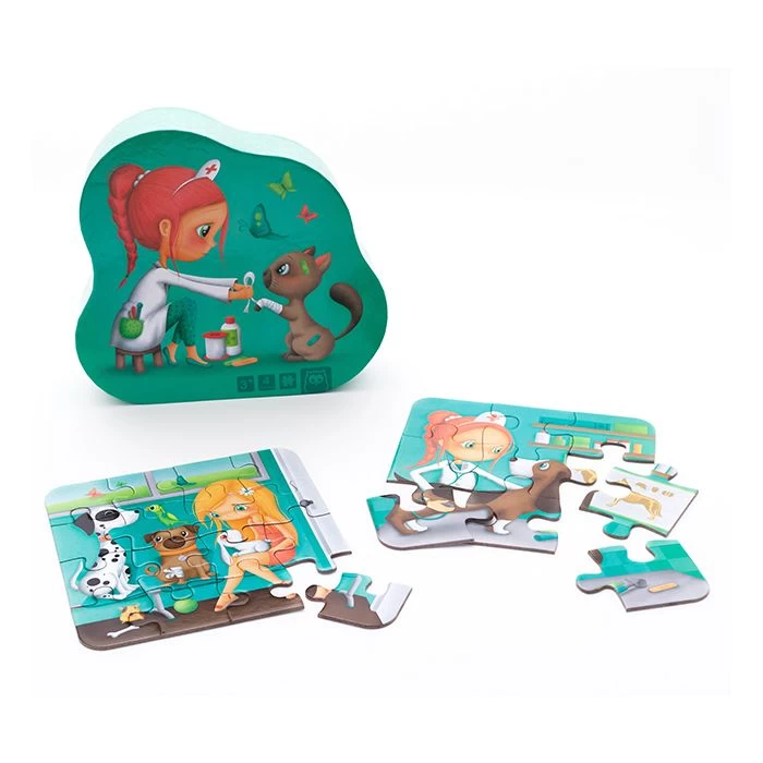 Puzzels Dierenarts 4 In 1 3 Puzzels Dierenarts 4 In 1