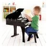 Hape Houten Grote Kinder Vleugel Zwart -Speelgoedwinkel e0320 happy grand piano black with child 4 kopie