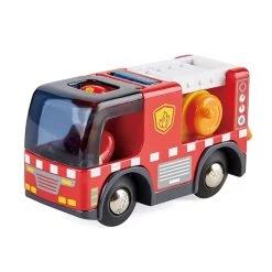 Hape Houten Treinbaan Brandweerauto