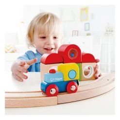 Hape Houten Trein Station Blokken