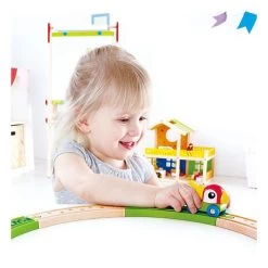 Hape Houten Trein Jungle Rails Set