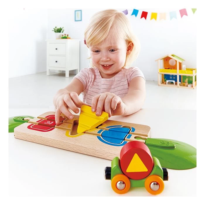Hape Houten Trein Sorteervormen Rails 3 Hape Houten Trein Sorteervormen Rails