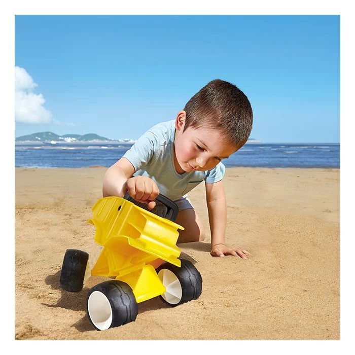 Hape Kiepwagen Geel 3 Hape Kiepwagen Geel