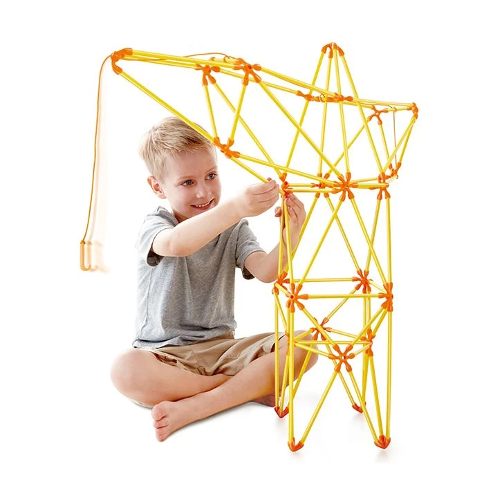 Hape Bamboe Constructie Sticks Kraan 3 Hape Bamboe Constructie Sticks Kraan