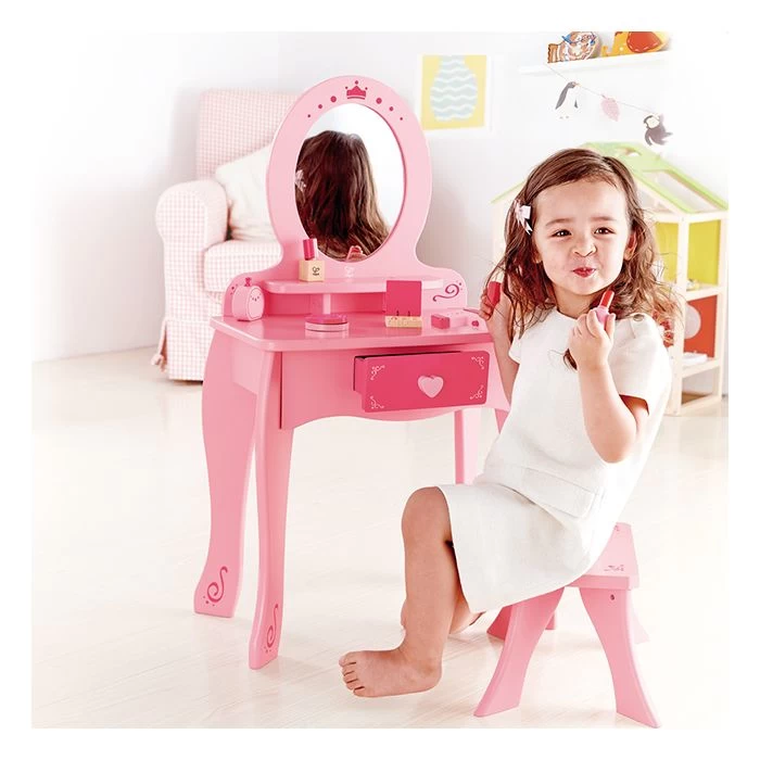 Hape Kaptafel Met Haarset En Make-up 3 Hape Kaptafel Met Haarset En Make-up