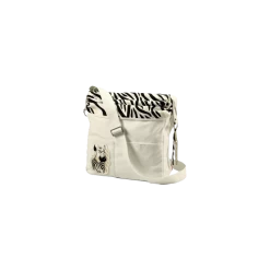 Nici Grote Kinder Schoudertas Zebra Wit